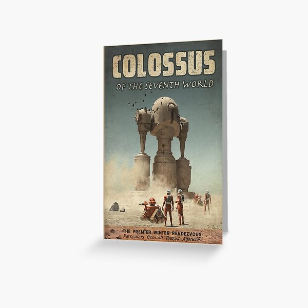 Colossus of the 7th world Greeting Card