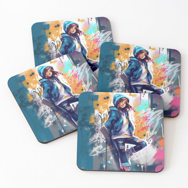 Item preview, graffiti girl in sketchbook style designed and sold by nolutsch.
