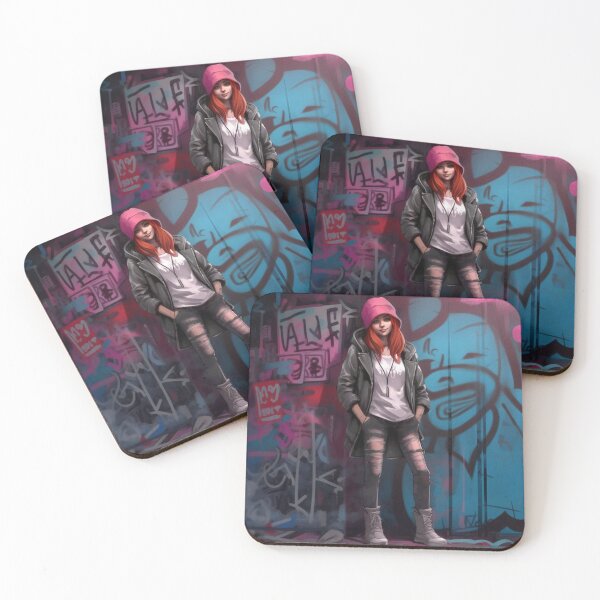 Item preview, graffiti girl in sketchbook style designed and sold by nolutsch.