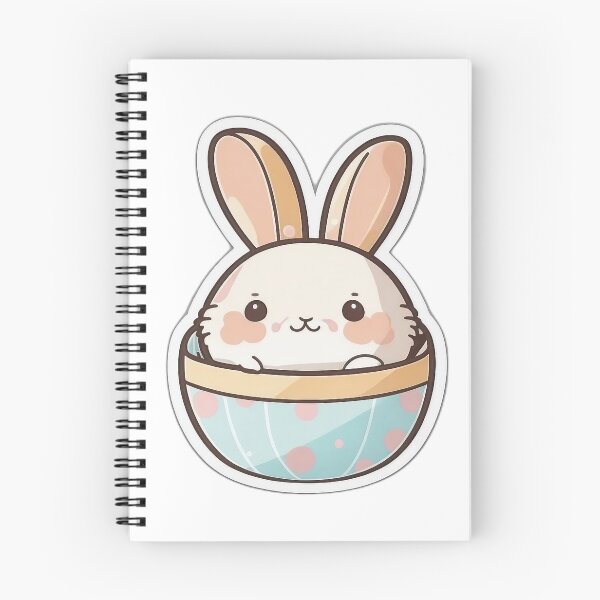 Aperçu de l'œuvre Lapin mignon dans un bol créée et vendue par FFixation.