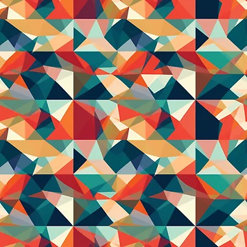 Artwork thumbnail, Colorful Geometric Pattern by HalconMaster