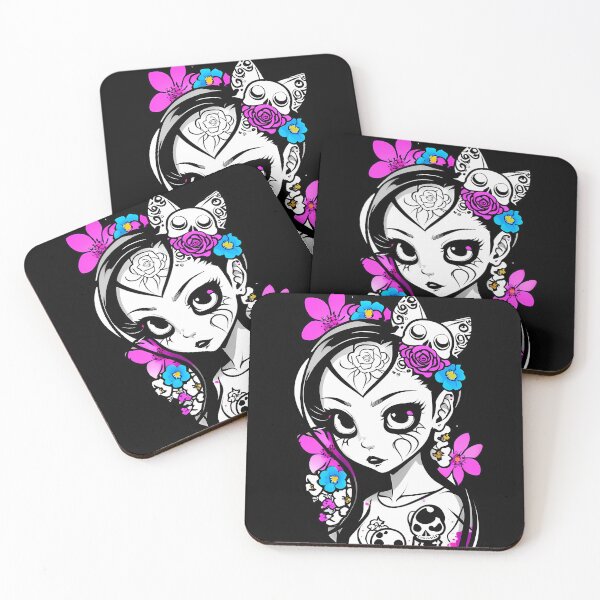 Item preview, Delicate Petal Whispers: Intricate Skull and Floral Motifs designed and sold by Mechanical-Artt.