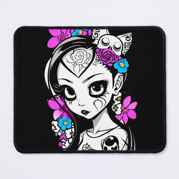 Item preview, Delicate Petal Whispers: Intricate Skull and Floral Motifs designed and sold by Mechanical-Artt.