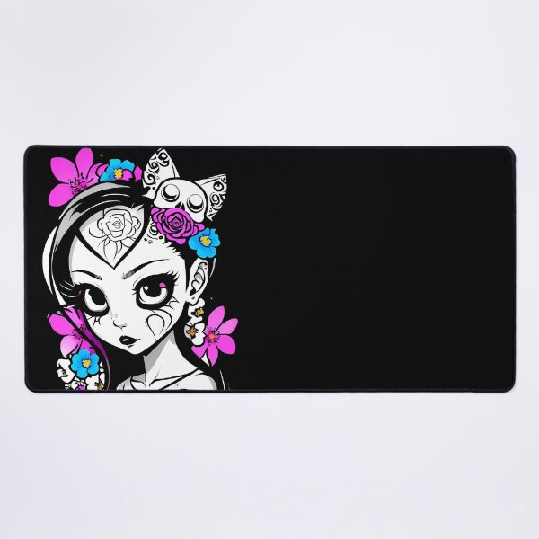 Item preview, Delicate Petal Whispers: Intricate Skull and Floral Motifs designed and sold by Mechanical-Artt.