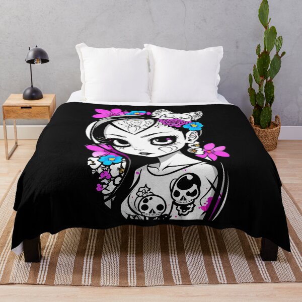 Item preview, Delicate Petal Whispers: Intricate Skull and Floral Motifs designed and sold by Mechanical-Artt.