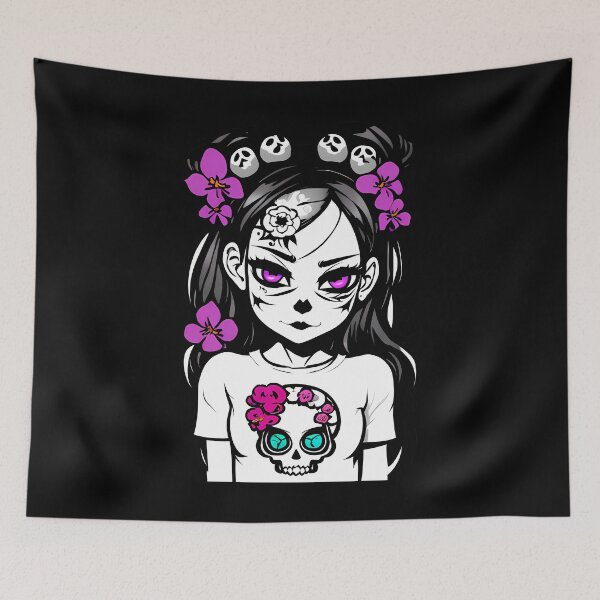 Item preview, Gothic Flowered Icon: Skull as the Centerpiece designed and sold by Mechanical-Artt.