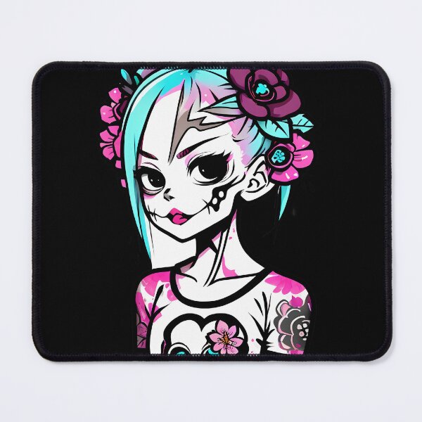 Item preview, Enigmatic Floral Mosaic: Intriguing Skull with Floral Elements designed and sold by Mechanical-Artt.