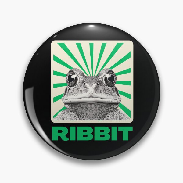 Item preview, Retro ribbit frog - funny frog designed and sold by Straya75.