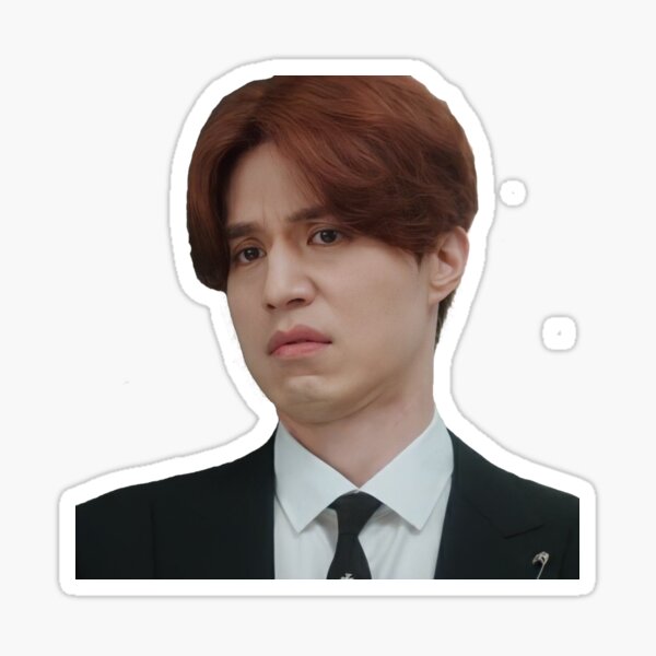 Item preview, Lee dong wook the grim reaper from goblin funny sticker designed and sold by Sheetalkukadiya.