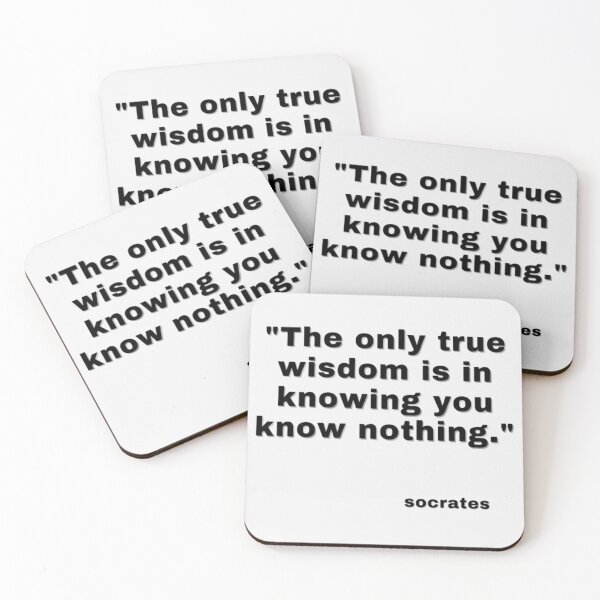 Item preview, "The only true wisdom is in knowing you know nothing." designed and sold by Space Explorer  Emporium.