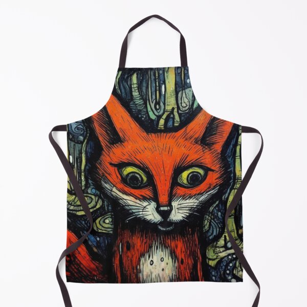 Artikelvorschau, Starrender Fuchs Volkskunst entworfen und verkauft von EpicFoxArt.