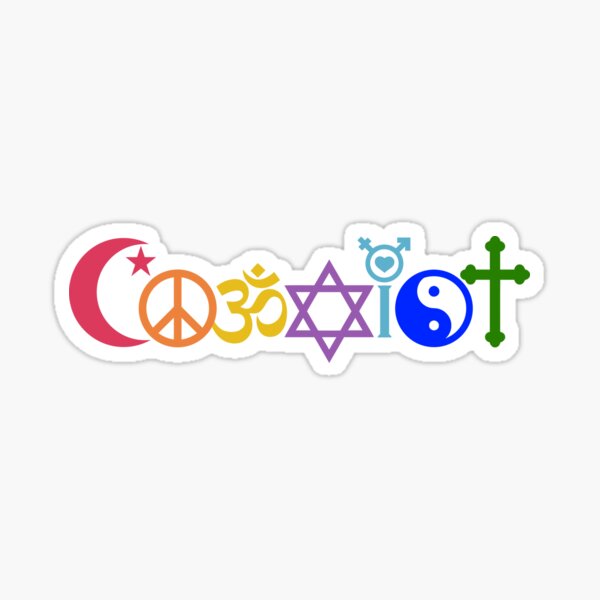 Item preview, Coexist with Tolerance  designed and sold by CyberYogi.