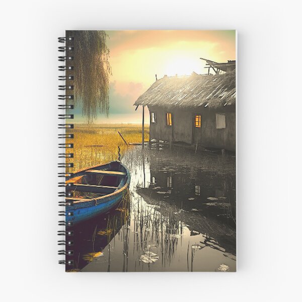 Item preview, Abandoned Shack In Swamp - Liminal Space Digital Concept Art designed and sold by liminal-concept.