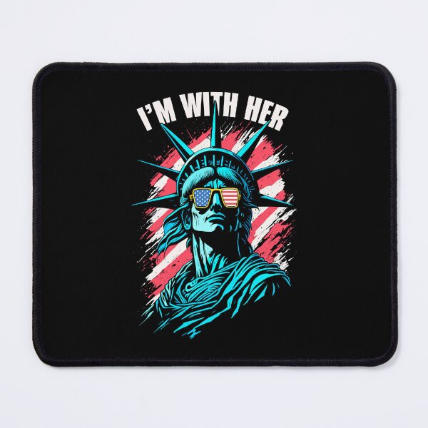Item preview, I’m With Her Statue Of Liberty American Flag 4th Of July designed and sold by GrandeDuc.