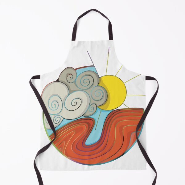 Item preview, sun with clouds and mountains designed and sold by Tercer-o.