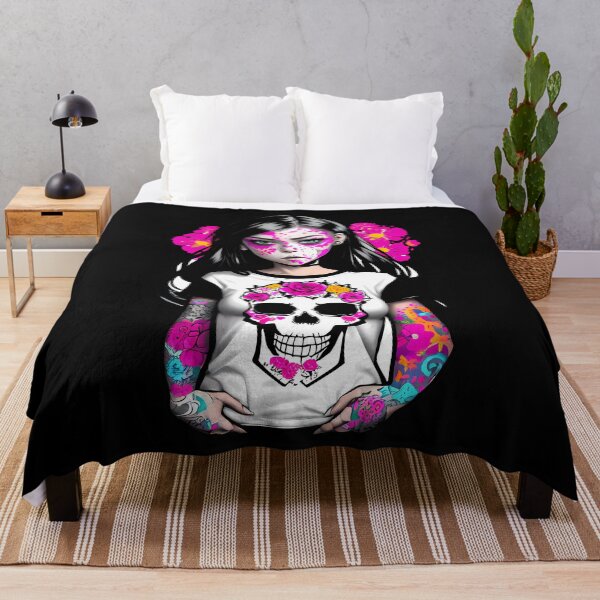 Item preview, Radiant Flowered Emblem: Skull as a Symbol of Floral Power designed and sold by Mechanical-Artt.