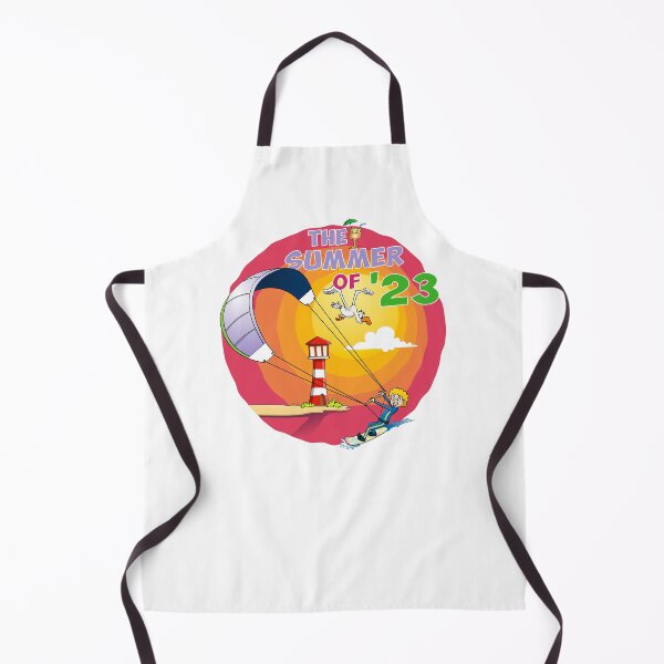Item preview, The joy of summer. Colourful kitesurfing illustration. designed and sold by Stef Ringoot, cartoons and illustrations.