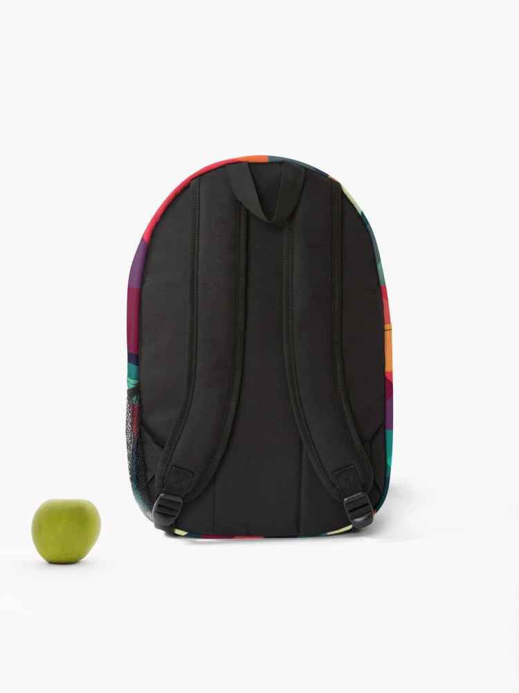 Thumbnail 2 of 3, Backpack, Colorful Geometric Pattern designed and sold by HalconMaster.