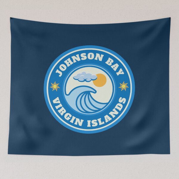 Item preview, Johnson Bay Beach Saint John Virgin Islands - Summer Destination Vintage Logo designed and sold by Vintage-TM.