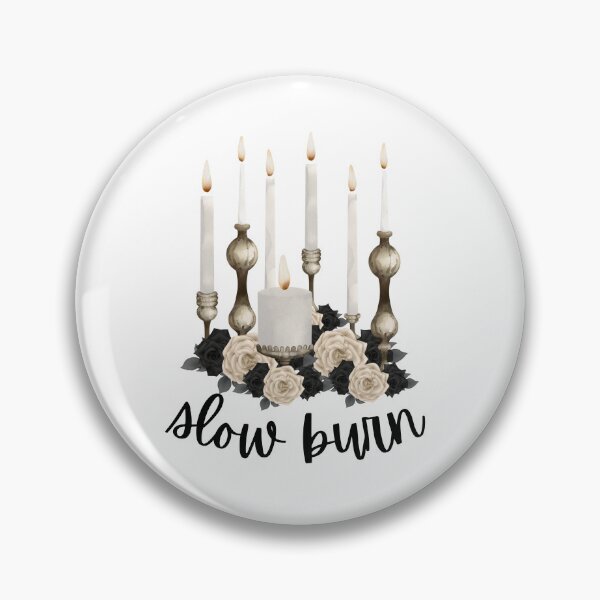 Item preview, Slow Burn Book Sticker designed and sold by MoonMothPrintco.