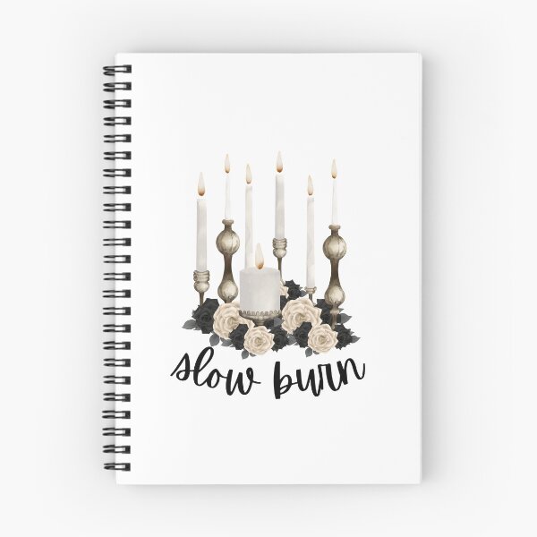 Item preview, Slow Burn Book Sticker designed and sold by MoonMothPrintco.