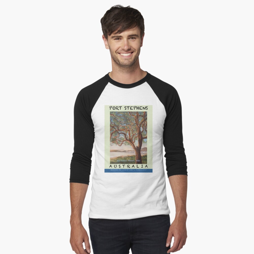 Item preview, Baseball ¾ Sleeve T-Shirt designed and sold by CoryAcornArt.