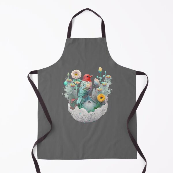 Item preview, Beautiful Tiny Flower Garden with Colorful Bird designed and sold by iCherryRed.