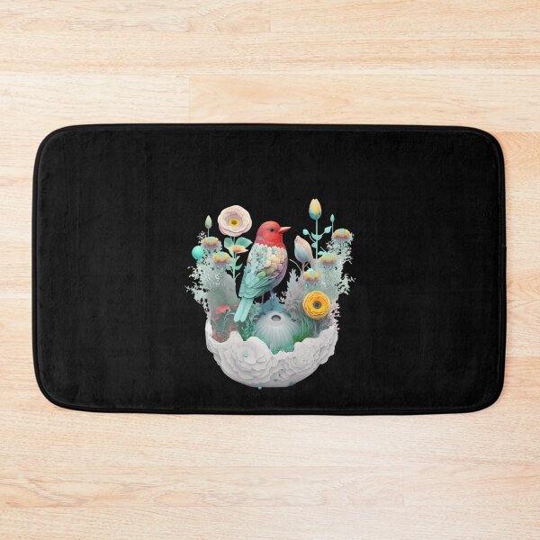 Item preview, Beautiful Tiny Flower Garden with Colorful Bird designed and sold by iCherryRed.