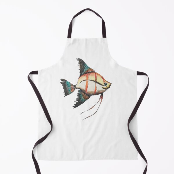 Item preview, Angel Fish with Orange stripes designed and sold by kandras-art.