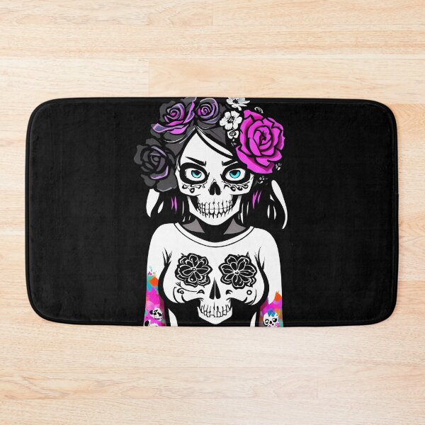 Item preview, Fierce Floral Fusion Skull designed and sold by Mechanical-Artt.