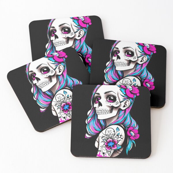 Item preview, Grunge Floral Rebellion Skull designed and sold by Mechanical-Artt.