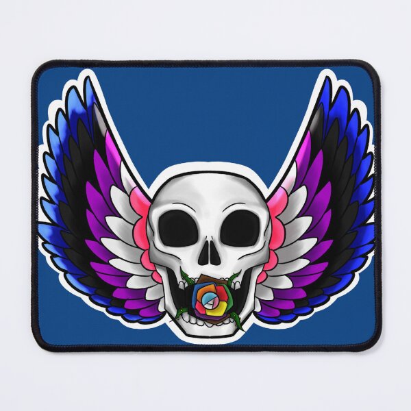 Item preview, Genderfluid Skull designed and sold by Hotch Potch.