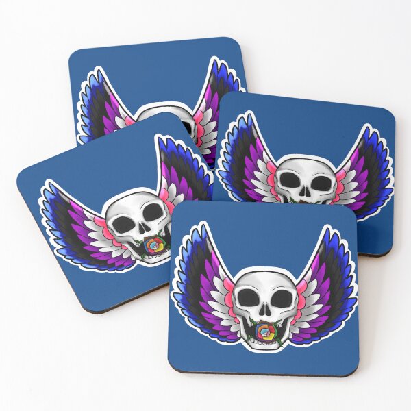 Item preview, Genderfluid Skull designed and sold by Hotch Potch.