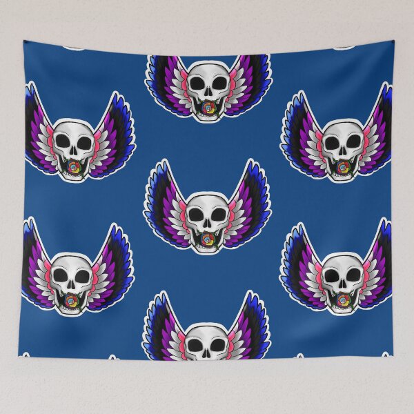 Item preview, Genderfluid Skull designed and sold by Hotch Potch.