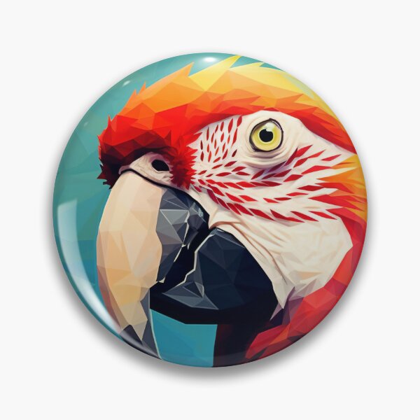Item preview, parrot polygonal art designed and sold by PaperDecor.