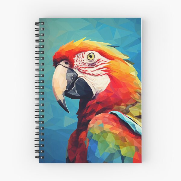 Item preview, parrot polygonal art designed and sold by PaperDecor.