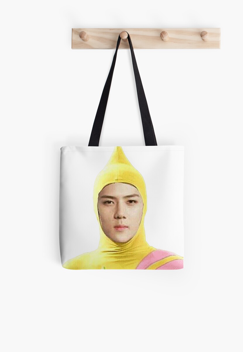 EXO Sehun Meme Tote Bags By Emanie Redbubble