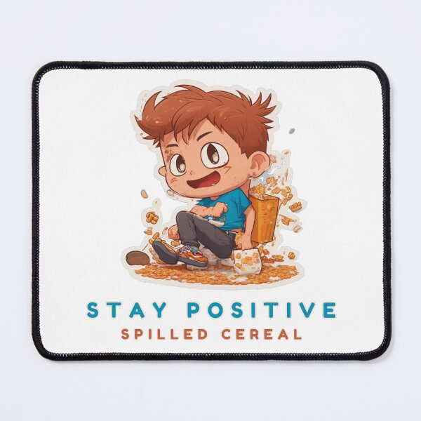 Item preview, Stay Positive, Spilled Cereal designed and sold by Hamza Mrizak.