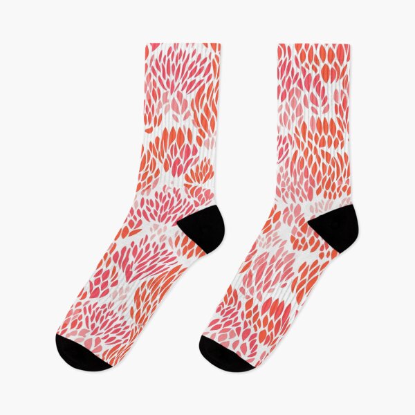 Item preview, Tropical Pink and Orange Abstract Leaves designed and sold by KShedenhelm.