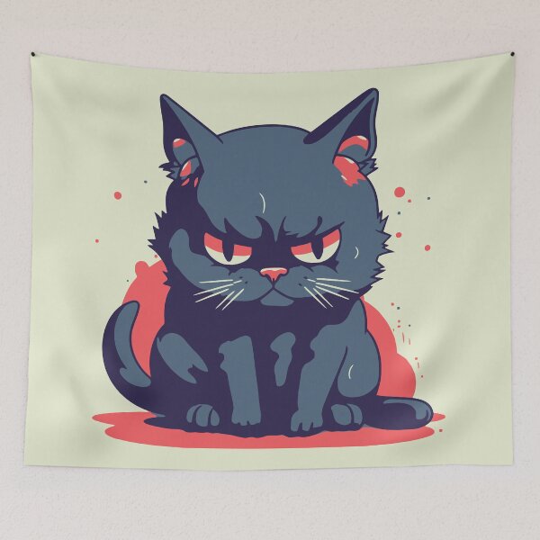 Item preview, Angry Black Kitty  designed and sold by Amir Faysal.