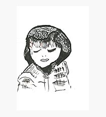 Shy girl Photographic Print
