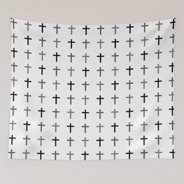 Item preview, Cross Pattern in Black and White designed and sold by GemsAnatomy.
