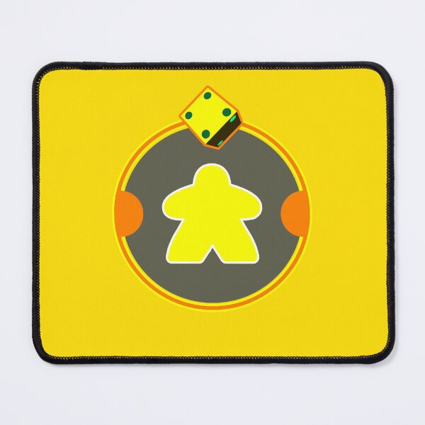 Item preview, YELLOW MEEPLE VARIANT WITH DICE designed and sold by csalvati77.