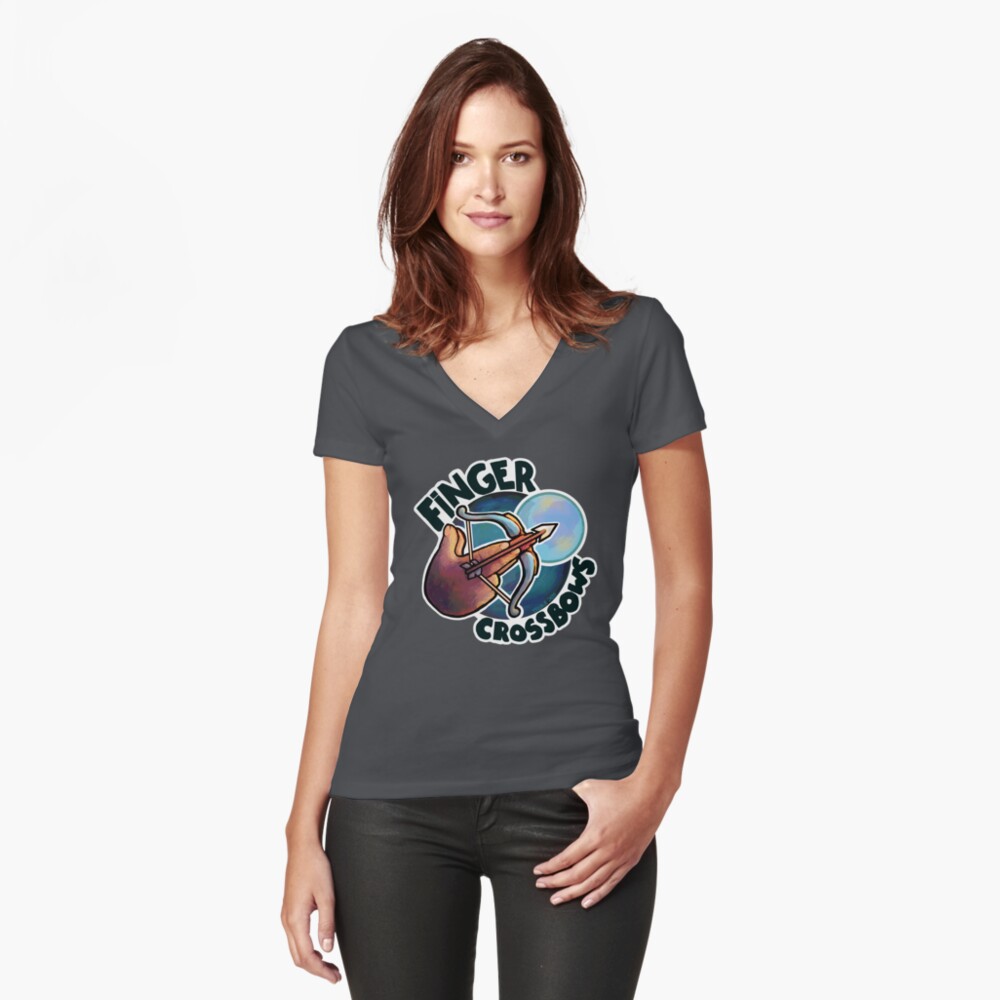 Item preview, Fitted V-Neck T-Shirt designed and sold by ModifiedRollPod.