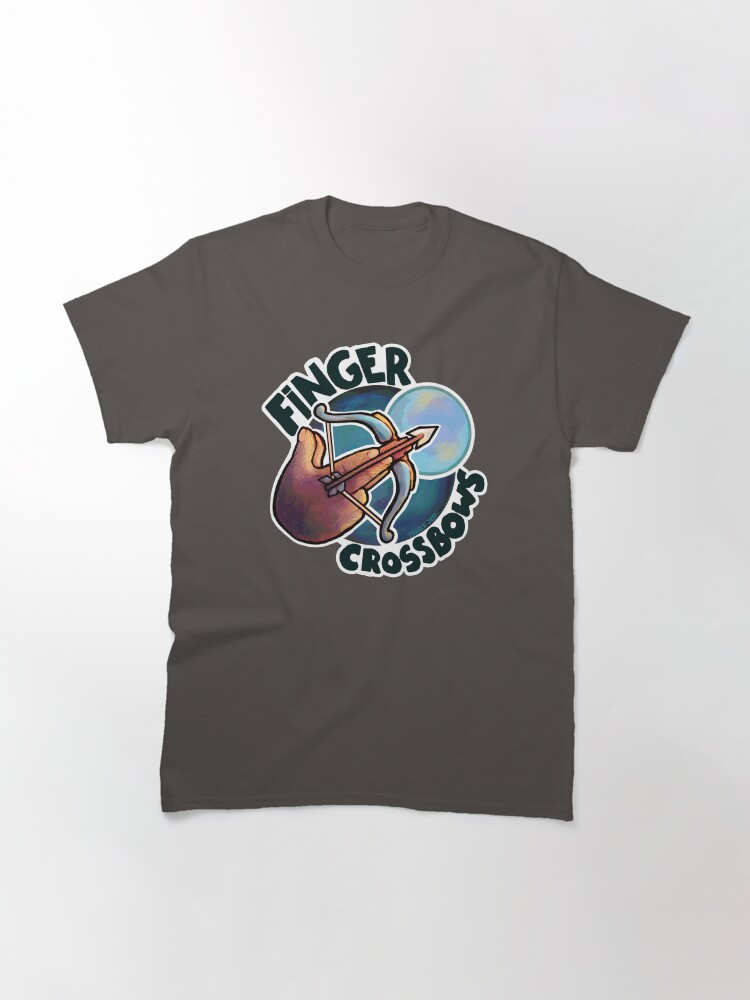 Thumbnail 3 of 7, Classic T-Shirt, Finger Crossbows designed and sold by ModifiedRollPod.
