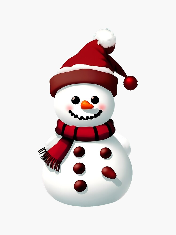 quot Snowman quot Sticker for Sale by PhonLawat Redbubble