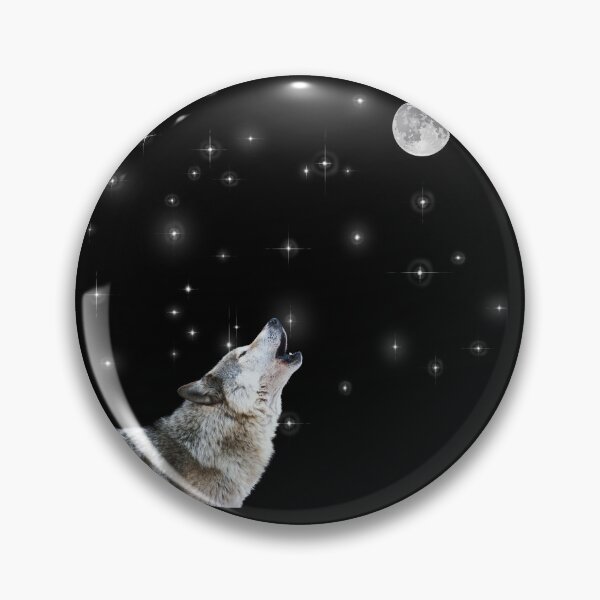 Item preview, Beautiful wolf howling at the moon and stars great designed and sold by ZTACOLECTION.