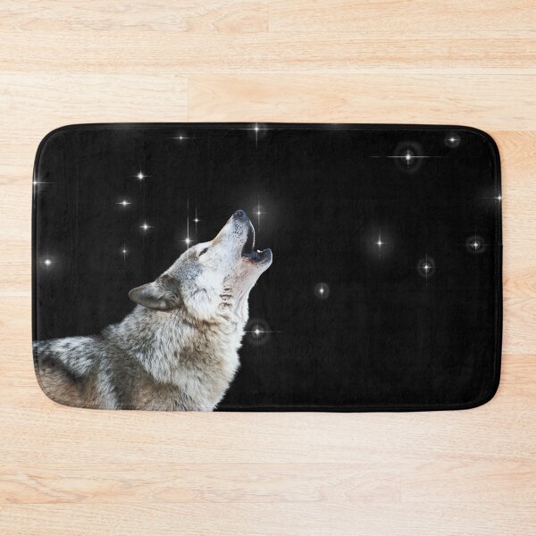 Item preview, Beautiful wolf howling at the moon and stars great designed and sold by ZTACOLECTION.