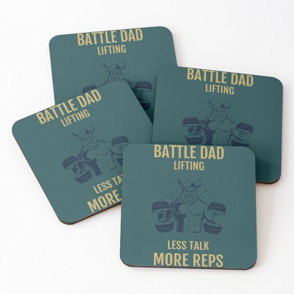 Item preview, Battle Dad Lifting - Less Talk More Reps designed and sold by Battle-Dad-Tees.