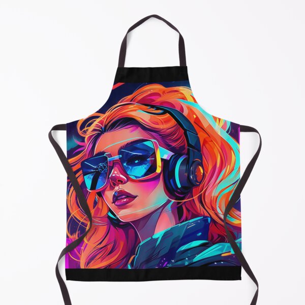 Artikelvorschau, Futuristisches Cyberpunk-Gamer-Girl: Entfesseln Sie Ihre Gaming-Power mit Stil entworfen und verkauft von RIAiCreations.
